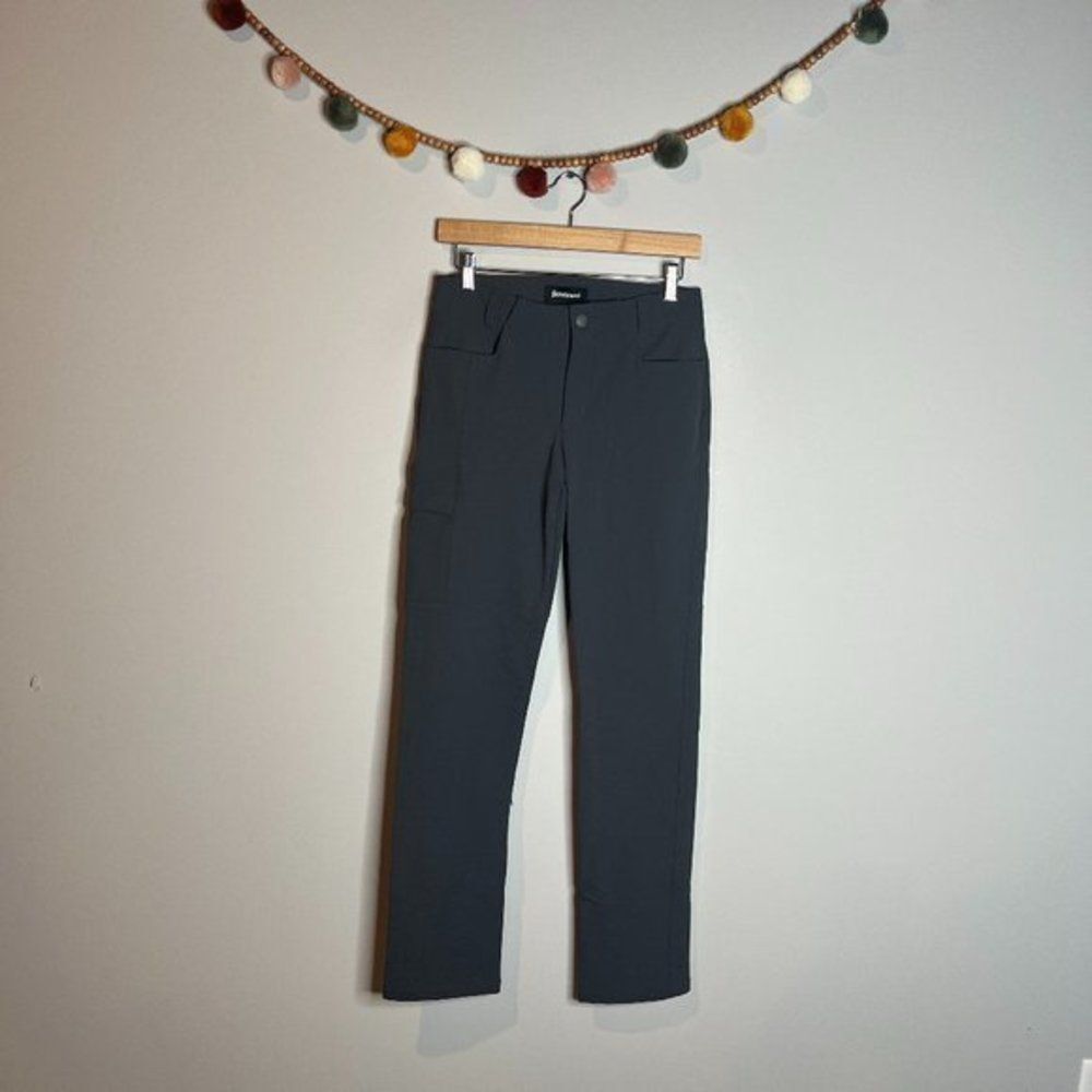 Betabrand thick grey dress pants